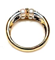 Ring Sommer Woman Collezione Perle in Gold Rubino 0.04 Ct RUB CT 0.04 DIA CT 0.15 PER - RUB CT 0.04 DIA CT 0.15 PER